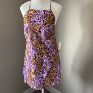 Anthropologie Embroidered Lace Mini dress. Size 6. NWT